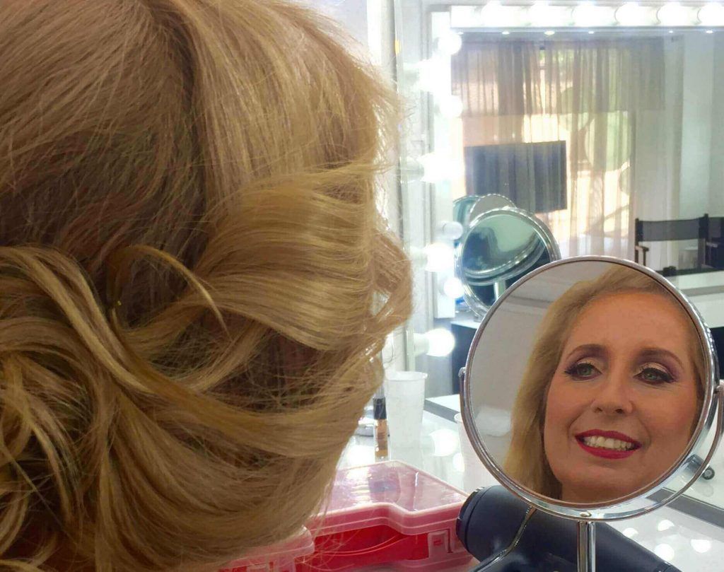 como ir maquillada en Navidad